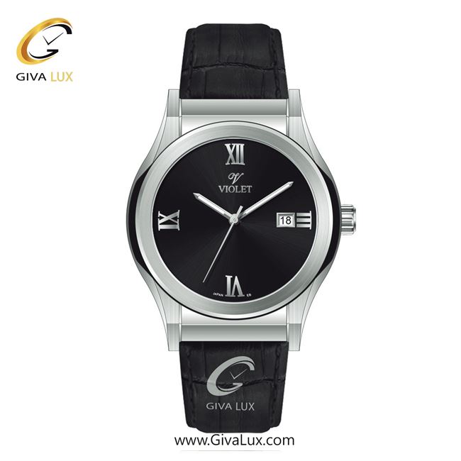 ساعت مچی اورجینال مردانه ویولت VIOLET نقره ای | مشکی| مشکی| کد رفرنس 0565